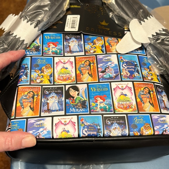 Loungefly Disney Princess VHS Tapes Mini Backpack (Exclusive Reprint) - Picture 9 of 9